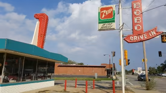Vintage burger at Bobo’s Drive-In in Topeka